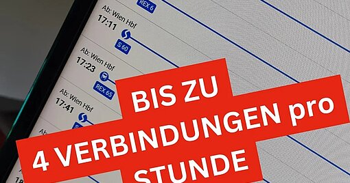 Wochentags deutlich besserer ÖBB-Fahrplan für Ebreichsdorf